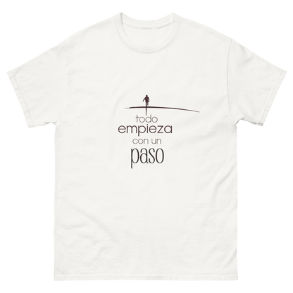 Camiseta "Todo empieza con un paso"