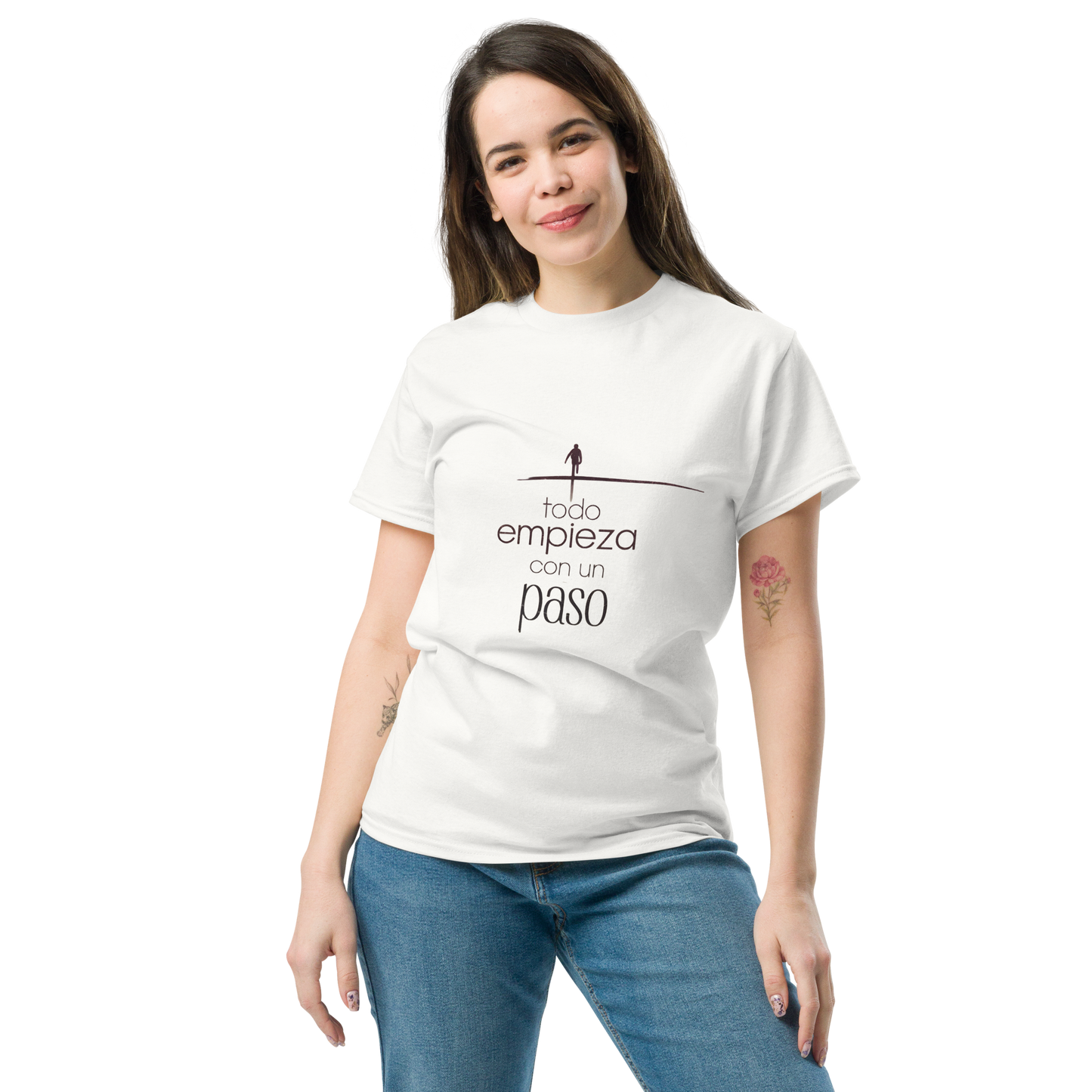 Camiseta "Todo empieza con un paso"