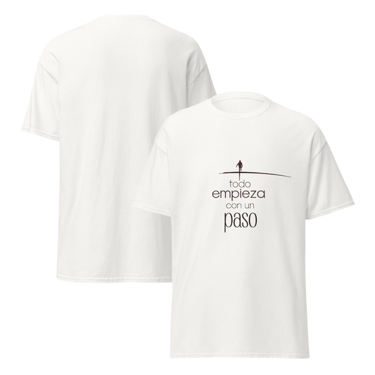 Camiseta "Todo empieza con un paso"