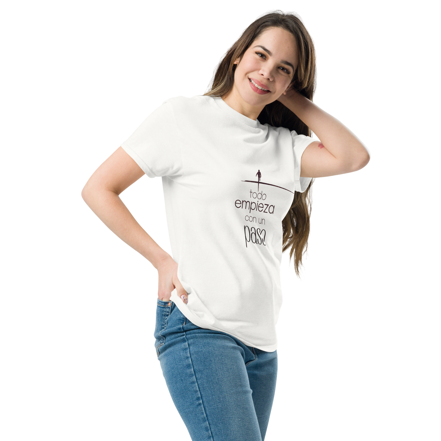 Camiseta "Todo empieza con un paso"